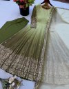 Sr 1725 Georgette With Embroidery Sequence Work Readymade Suits